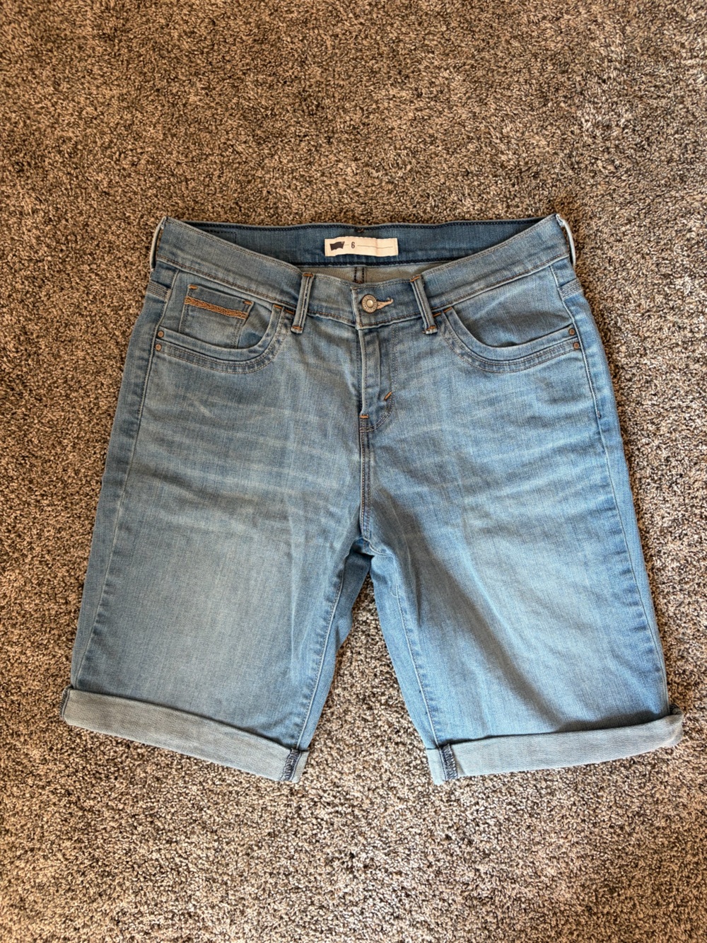 Levi's Light Blue Denim Shorts